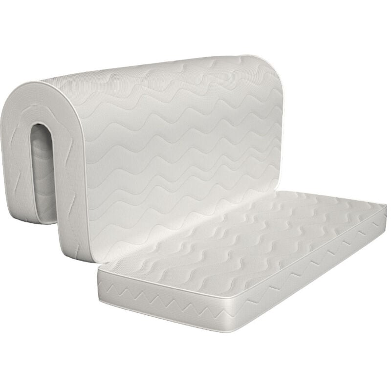 Miasuite - Matelas 180x200 pour canapé-lit, avec prèdécoupe à 60 cm.
