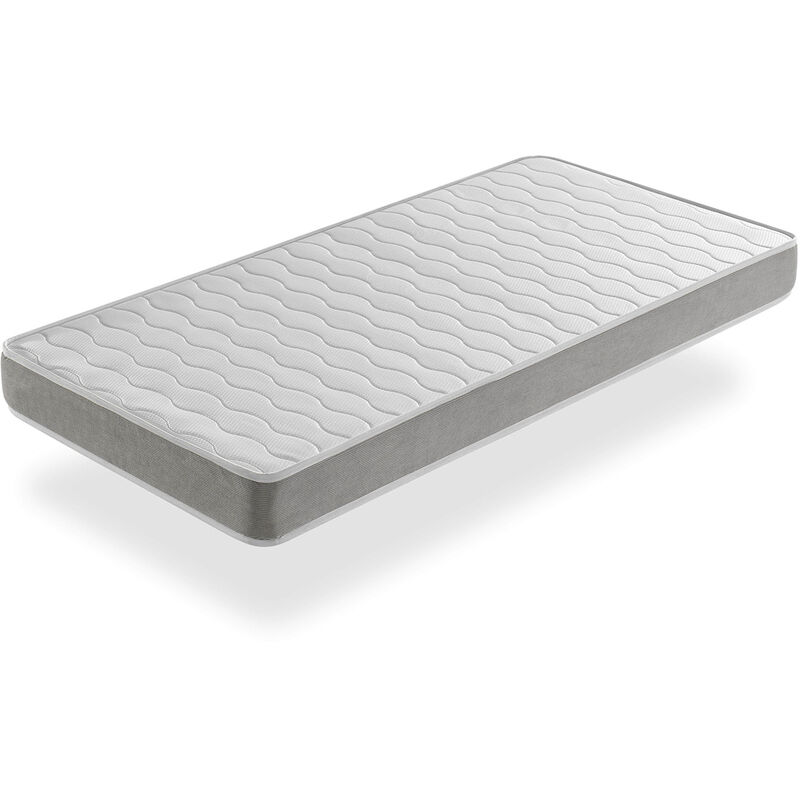 Matelas 160X190 apolo, Epaisseur 14 cm, Juvenil, ergonomique et respirant - Blanc