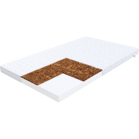 Matelas 90x180 COCO pour votre enfant - 8 cm d'épaisseur - mousse polyuréthane et fibre de coco