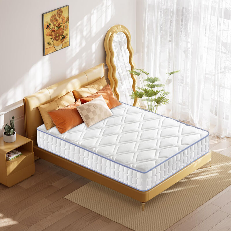 Yidatong - Matelas 90x190 cm Épaisseur 26cm + Mousse à Mémoire de Forme, Confort , 7 Zones Ergonomique
