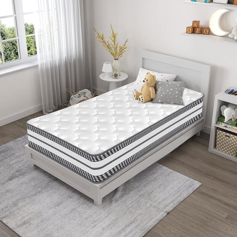 Matelas 90x190 cm - luxe - Sommeil Réparateur - 7 Zones de Soutien,Mousse haute densité - Blue Latex - Ép 20cm