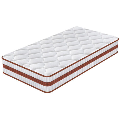 Matelas 90x190 cm,Épaisseur 26 cm,Original Matelas,Technologie Hybrid,Ressorts Ensachés Indépendant en Mousse à Mémoire de Forme,Multicouches Extra Confort 7 Zones,Oeko-tex