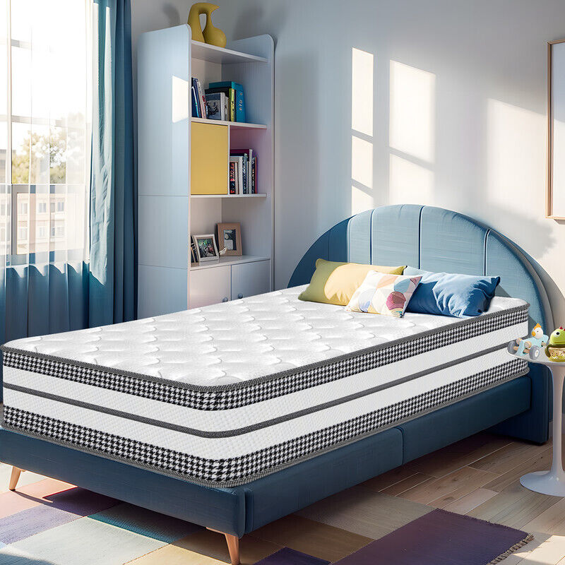 Yidatong - Matelas 90x190 Mémoire de Forme Ergonomique 7 Zones de Confort Anatomiques Haute densité Transpirant-épaisseur 25 cm