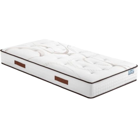 Matelas 90x190 Repere - Ressorts ensachés - Hauteur 26 cm - Soutien ferme