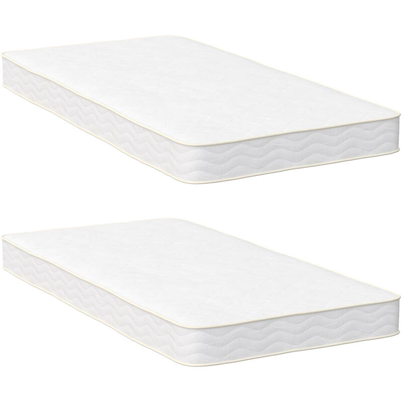 Bolli - Matelas 90x190 Lot 2 Luxe Matelas Mémoire de Forme pour Adulte Enfant - 7 Zones de Confort Mousse Mémoire Adaptative