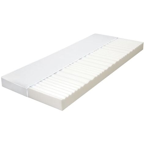 Matelas 90x200 cm 7 zones Mousse PU 10 cm H2 H3 vidaXL