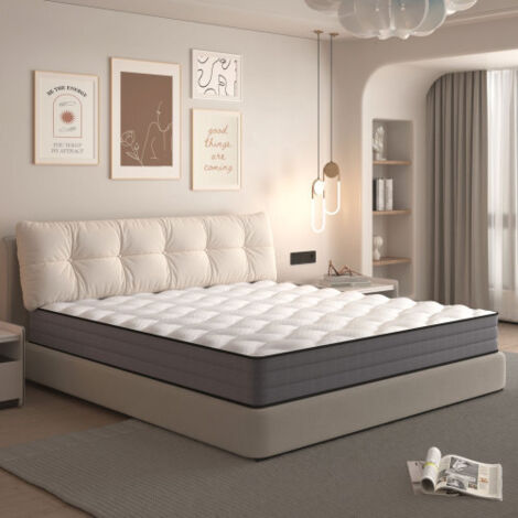 Matelas 90x200 cm, épaisseur 20 cm, H3, ressorts ensachés 7 zones, housse lyocell, certifié Oeko-Tex