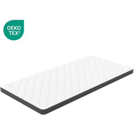 Matelas 90x200x7cm - H3, fermeté moyenne, certifié EcoTex - mousse gaufrée 7 zones