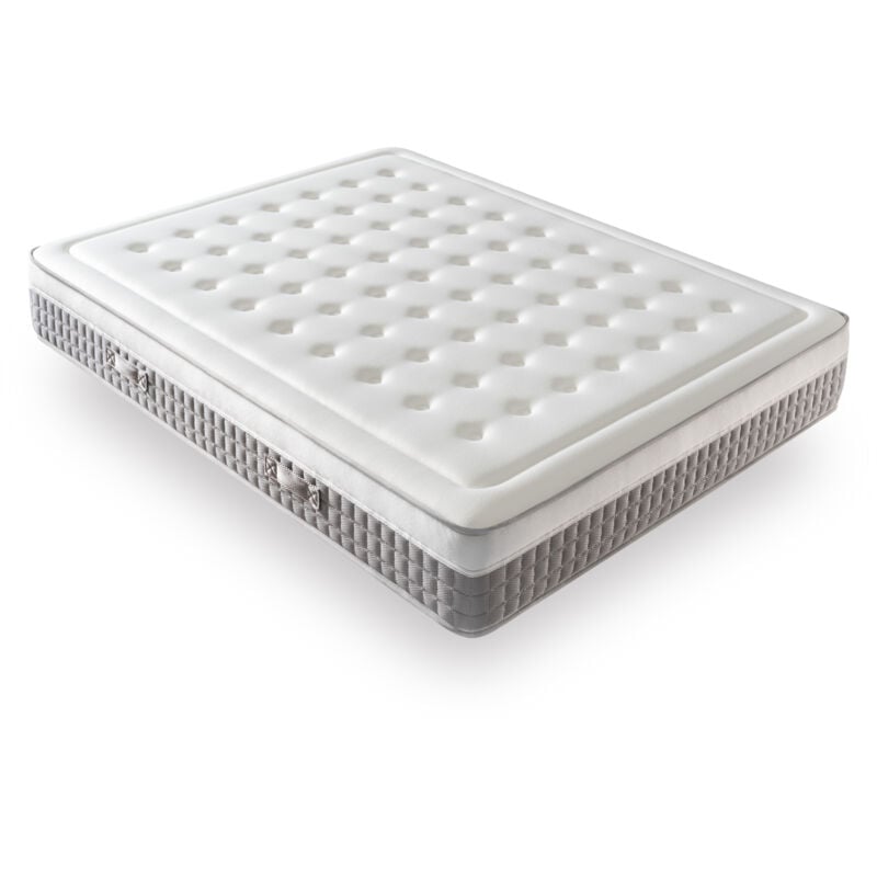 Dagostino Home - Matelas Mousse 140x190 - Ferme - Réversible - Côté Été/hiver - H25 Cm