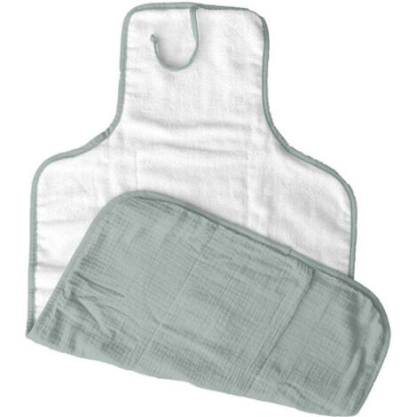 Housse Matelas à Langer DOMIVA 50x75cm - Gaze De Coton Céladon