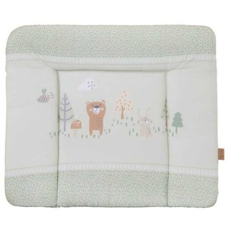 Matelas à langer ROBA Woodland Buddies 85 x 75 cm Vert pastel motif animaux