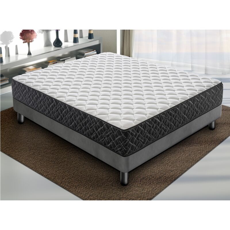 Ilovesleep - Matelas 100x200 à mémoire de forme - Epaisseur 30 cm - Orthopédique - Rigidité H3 9 Zones de Comfort
