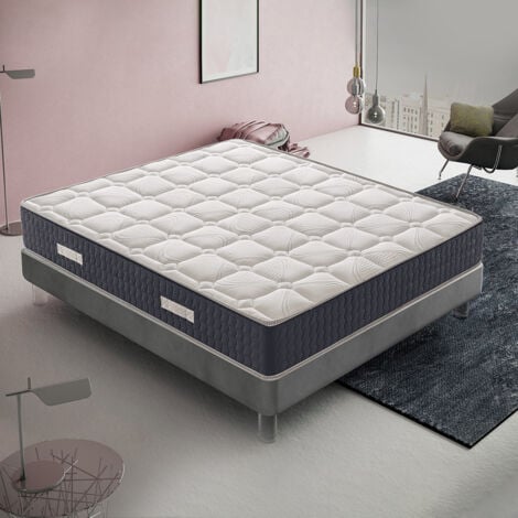 Matelas à mémoire de forme - Haut 30 cm - 11 zones différenciées - Mémoire 5 cm - Orthopédique - Anatomique - 160x200