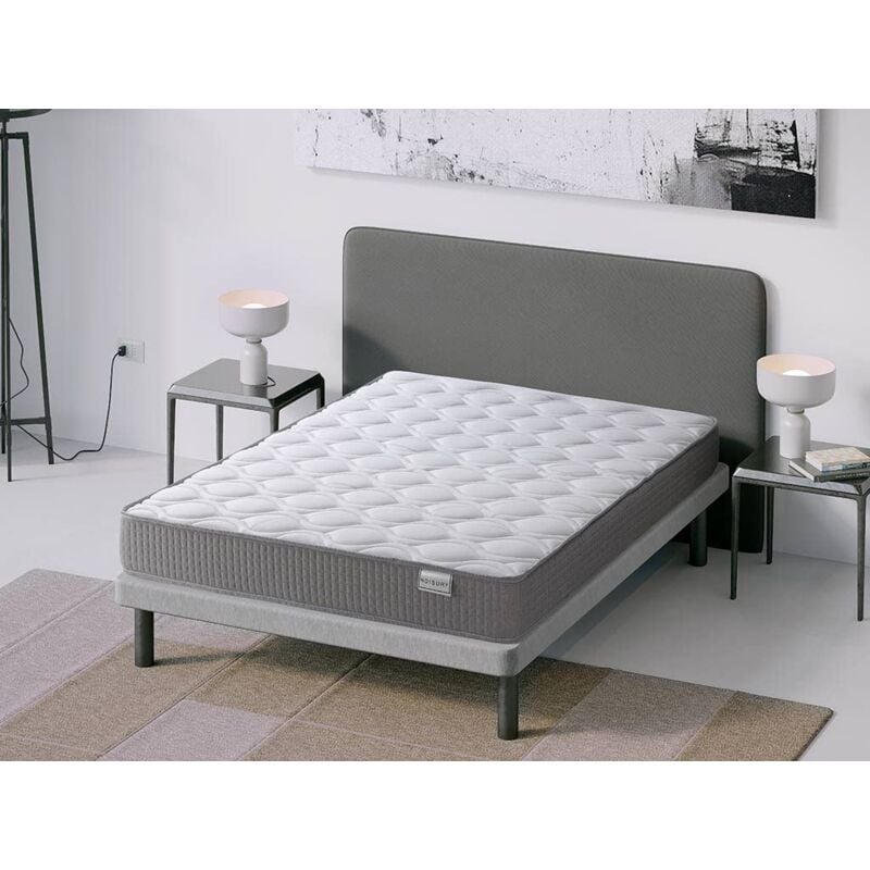 Moisury - Matelas à Mémoire de Forme 120x180 Hybrid 20 cm d'épaisseur Low Cost Haut de Gamme Fermeté Moyenne