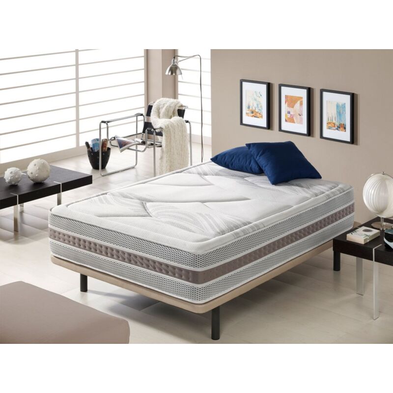 Moisury - Matelas à Mémoire de Forme 140x180 Idéal pour les Personnes Souffrant de Douleurs Dorsales Fermeté Élevée Adaptabilité Optimale