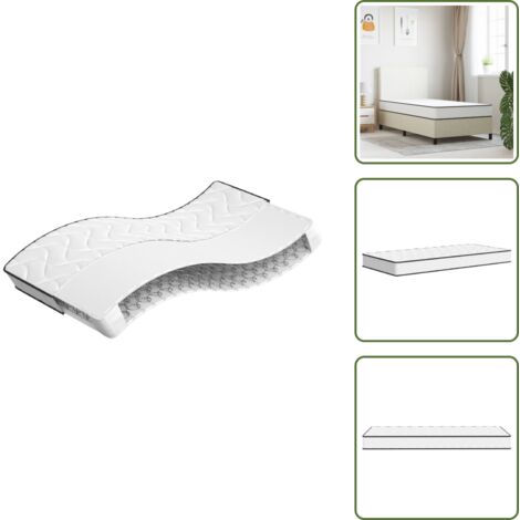 Matelas à ressorts bonnell moyen 100x200 cm - Matelas Bonnell - Matelas Ressort - Matelas Double - Literie - Sommier