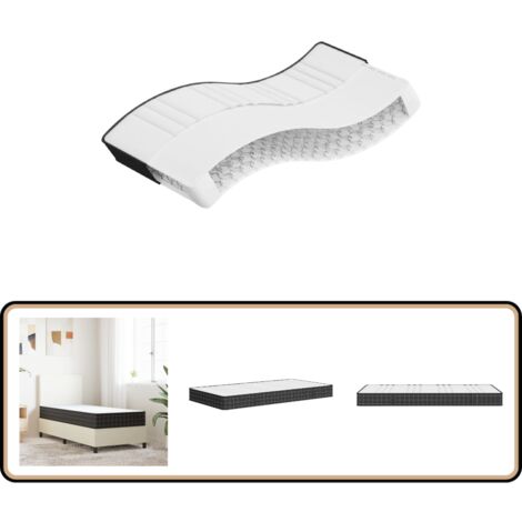 Matelas à ressorts bonnell moyen 90x200 cm - Matelas À Ressorts - Matelas Bonnell - Matelas Double - Matelas Confortable - Matelas Support