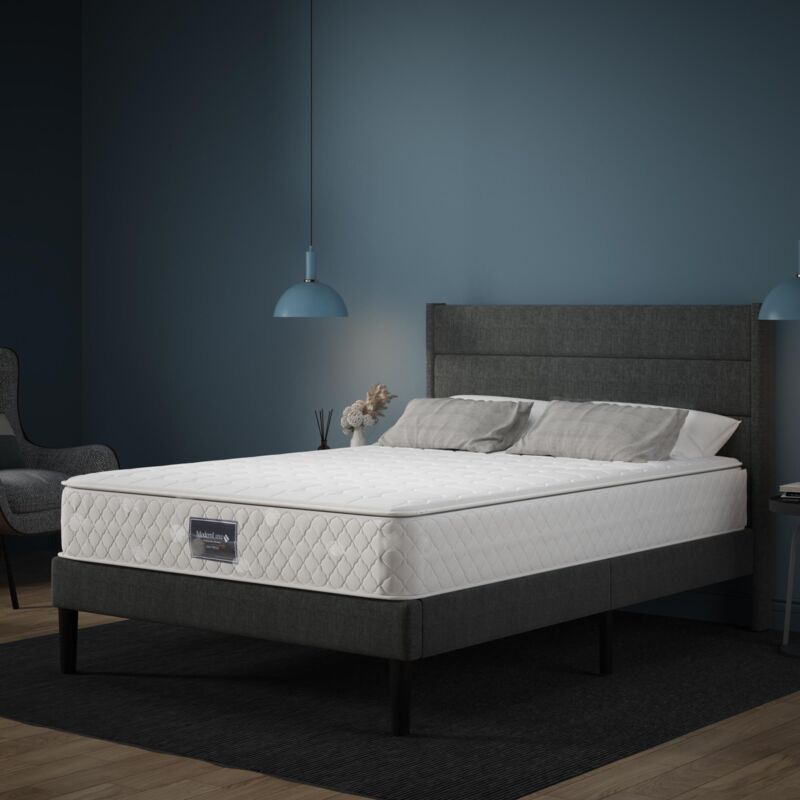 Matelas à Ressorts ensachés 140x200 cm, Hauteur 25 cm, Matelas à Ressorts ensachés 7 Zones, fermeté H3, Confortable et Respirant, antibactérien et
