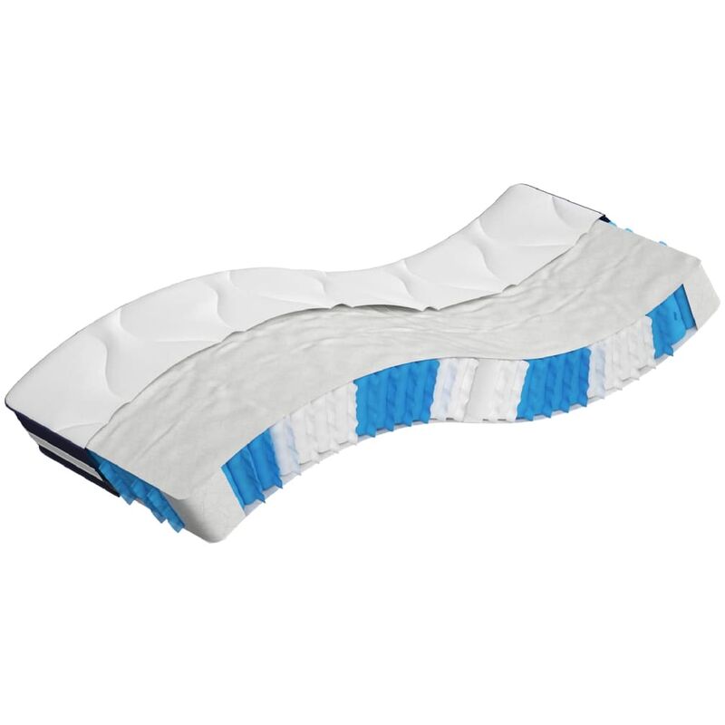 Vidaxl - Matelas à ressorts ensachés dureté moyenne 90x190 cm