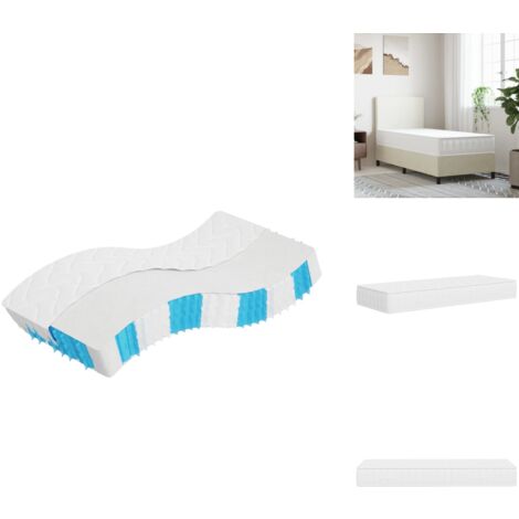 Matelas à ressorts ensachés dureté moyenne 90x200 cm - Matelas À Ressorts Ensachés - Matelas Double - Matelas Neuf - Literie - Sommier