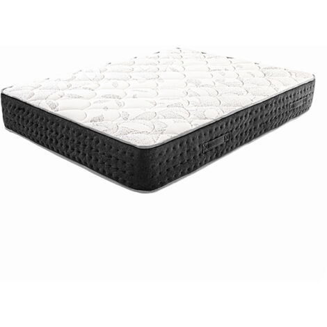 Matelas à ressorts ensachés MIERA , King Size, 180x200 cm, en mousse haute densité, Soutien très ferme, face été/hiver, épaisseur 27 cm