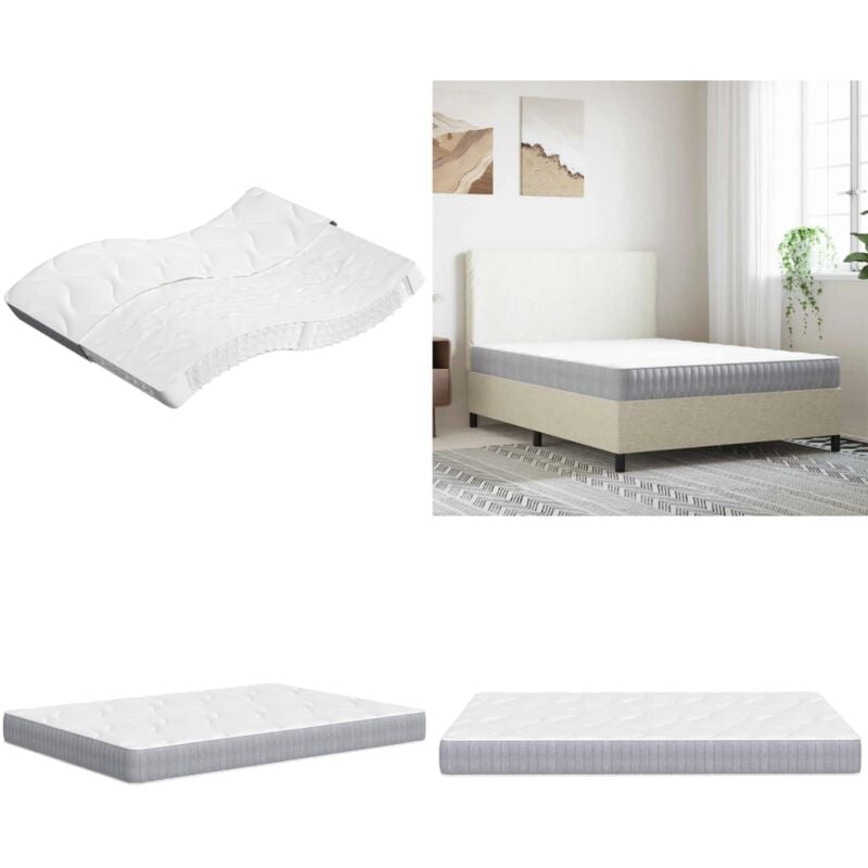 Matelas à ressorts ensachés moyen 140x190 cm - Matelas À Ressorts Ensachés - Matelas Confortable - Matelas Double - Matelas Bon Marché - Literie