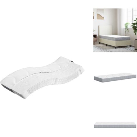 Matelas à ressorts ensachés moyen 90x200 cm - Matelas À Ressorts Ensachés - Matelas Confortable - Matelas Double - Literie - Sommier