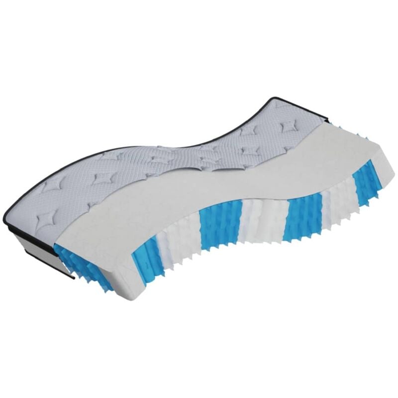 Matelas à ressorts ensachés moyen 70x200 cm Vidaxl
