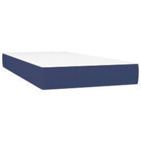 Matelas à ressorts ensachés pour enfants bleu 80x160 tissu