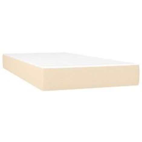 Matelas à ressorts ensachés pour enfants crème 80x160 tissu