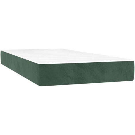 Matelas à ressorts ensachés pour enfants fermeté moyenne 80x160 cm velours