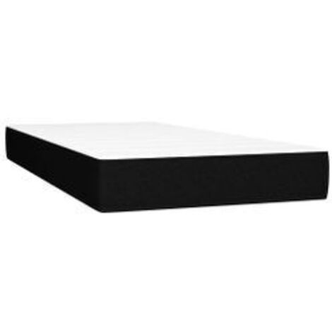 Matelas à ressorts ensachés pour enfants noir 80x160 tissu