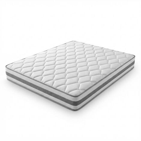 Matelas à ressorts ensachés Premium 140x190 cm – 25 cm – 7 zones – Fermeté H4 – Mousse froide – Housse en microfibre matelassée – OEKO-TEX