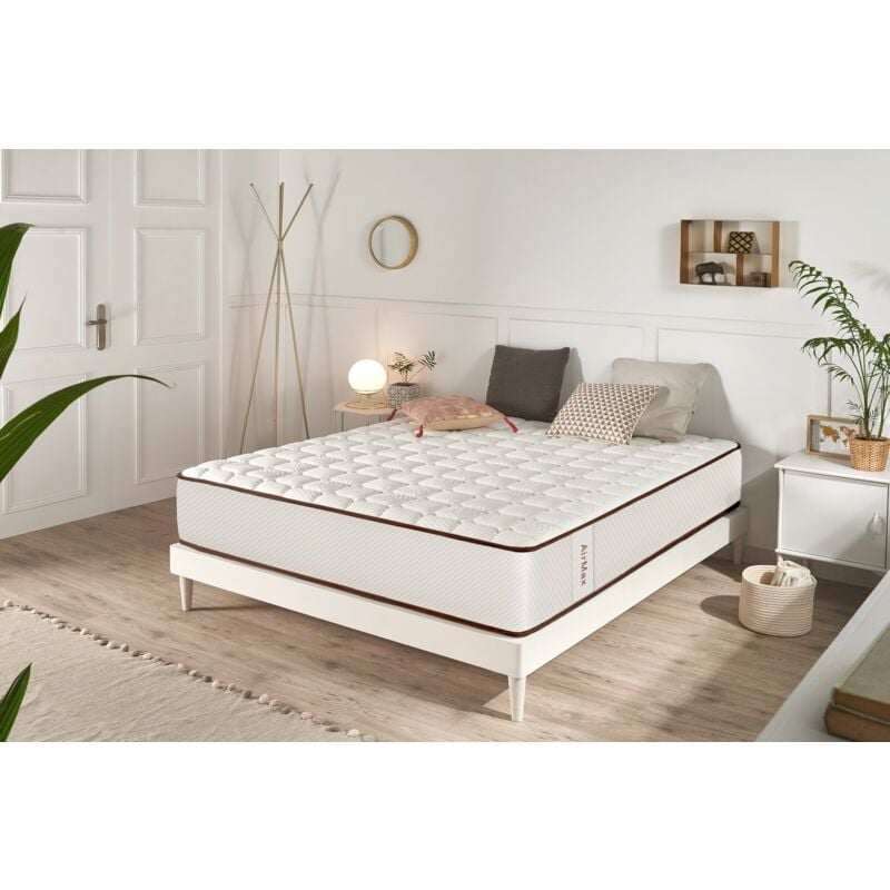 Matelas Air Max Blanc 25 cm - 140X190 cm Moonia