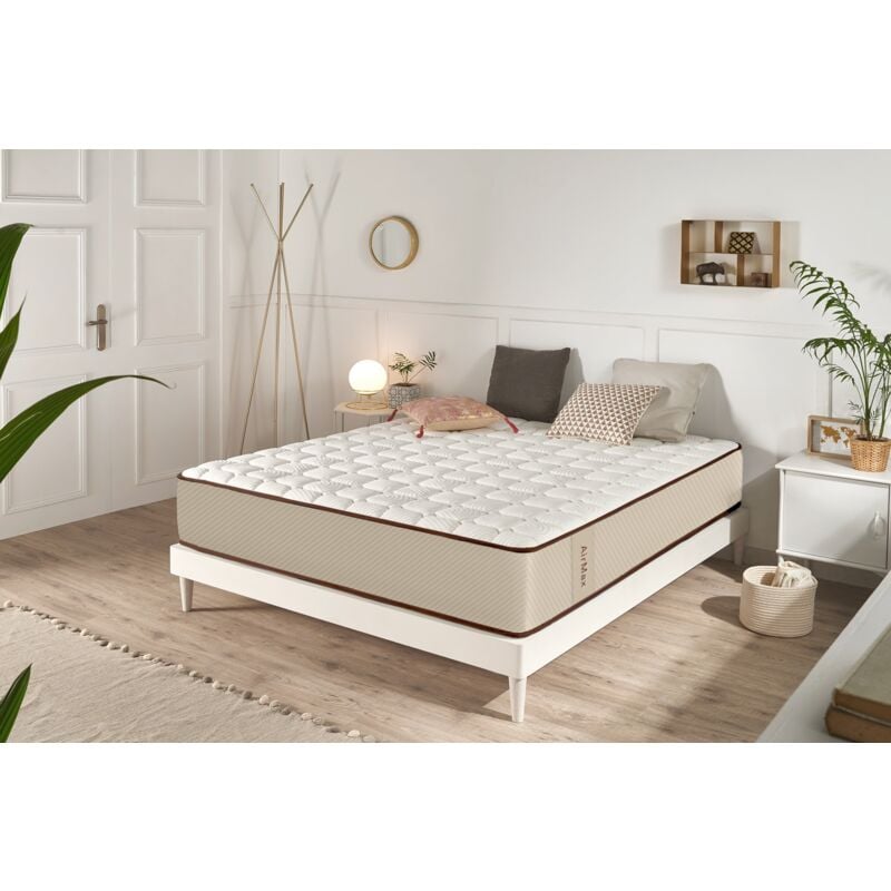 Moonia - Matelas Air Max Brun 30 cm - 140X190 cm