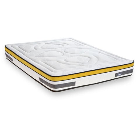 Matelas Aubertin Ressorts ensachés Accueil mémoire de forme - 24cm - 140 x 190 cm