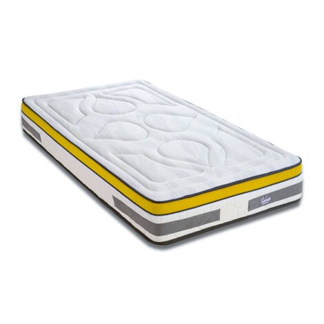 Matelas Aubertin Ressorts ensachés Accueil mémoire de forme - 24cm - 90 x200 cm