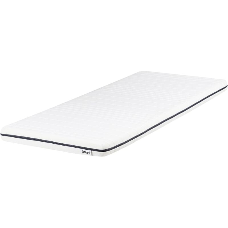 Matelas avec Housse Amovible et Fermeture Éclair 80 x 200 cm en Mousse Blanche Precious