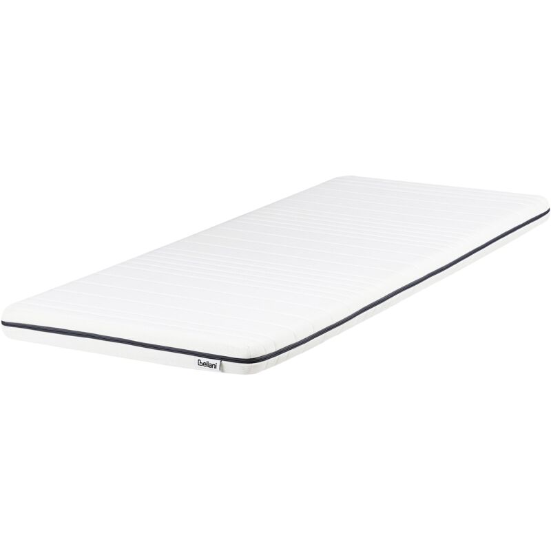 Matelas avec Housse Amovible et Fermeture Éclair 90 x 200 cm en Mousse Blanche Precious