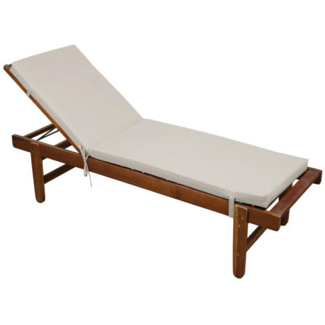 Matelas bain de soleil exterieur Hawai 60X190X4 cm - 60x190cm - Naturel
