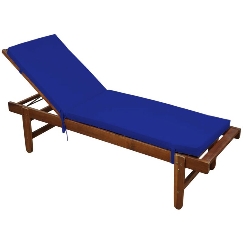 Matelas Bain de soleil extérieur imperméable Bleu Foncé 60x190 cm