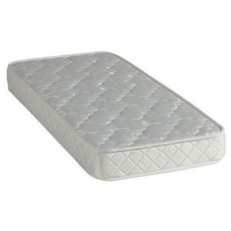 Matelas bébé 60x120cm - Hauteur 15cm - Mousse ferme - Dehoussable - Housse lavable 30° - Confort optimal - Usage quotidien