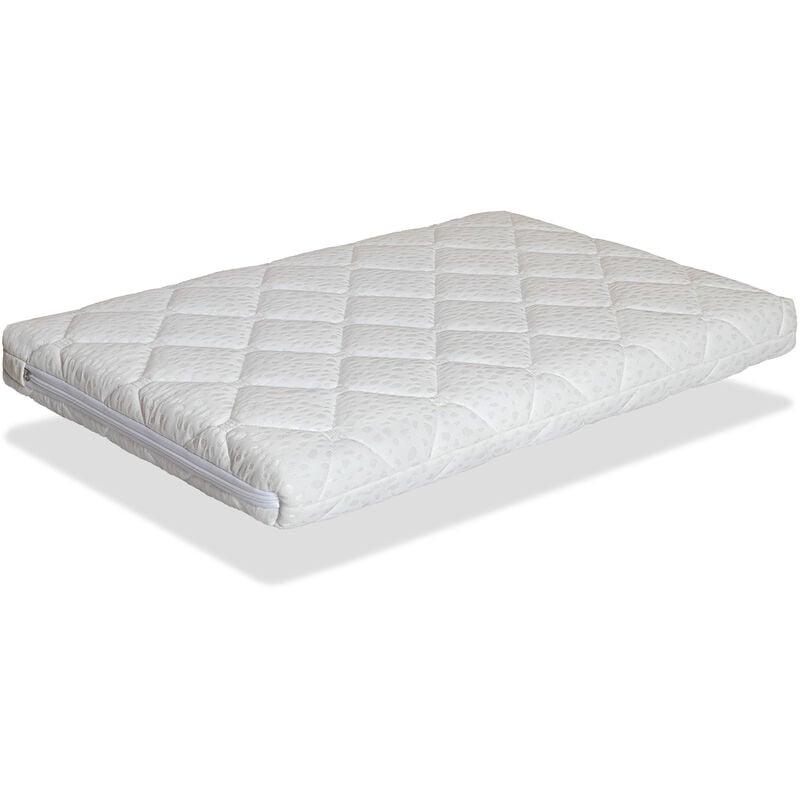 Xaluca - Matelas bebe Berceau 80x40 Epaisseur 7 cm mini caramel - Noyau en mousse perfore et Respirant - dormalit