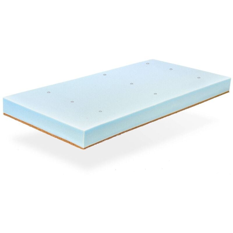 Xaluca - Matelas bebe 57X117 eko caramel Epaisseur 11 cm - Noyau en mousse et Coco Naturel