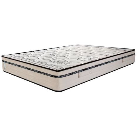 Matelas BestLuxe, 24cm, mousse haute densité, indépendance du couchage, face été/hiver, 140x190cm