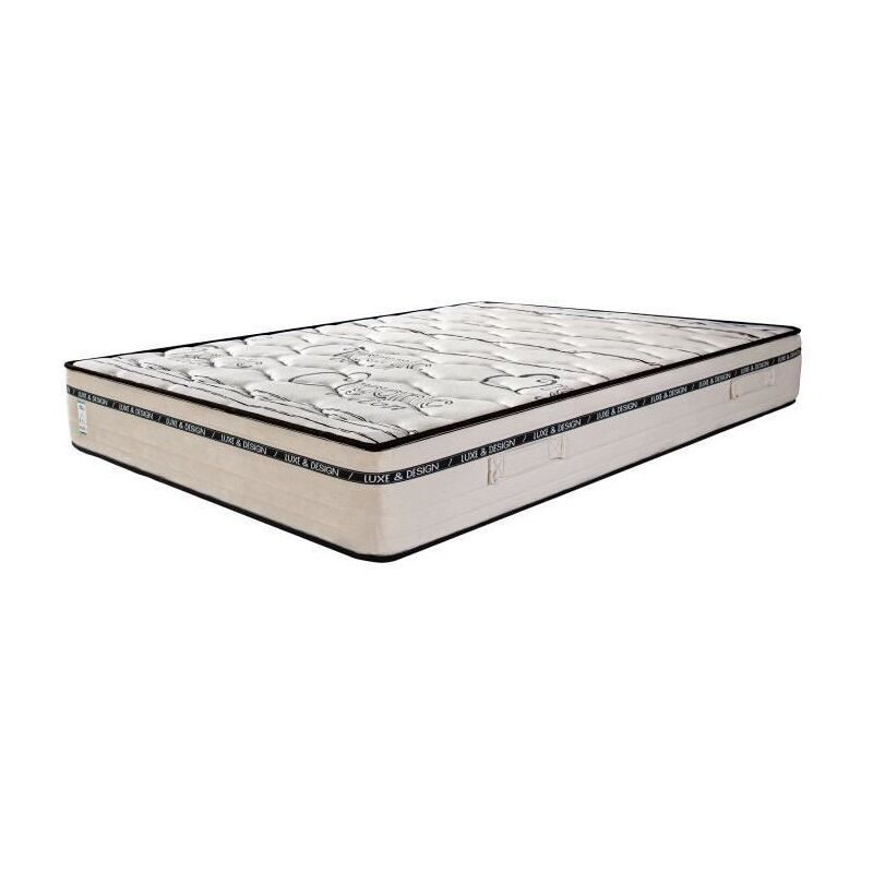 Matelas BestLuxe, 24cm, mousse haute densité, indépendance du couchage, face été/hiver, 140x200cm