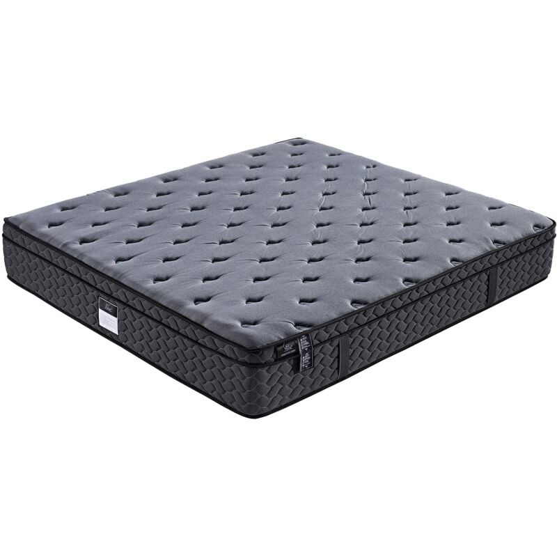 Matelas bio Luxury Serenity : Mousse à mémoire de forme, Latex et Ressorts ensachés - 30cm - 140x200 cm