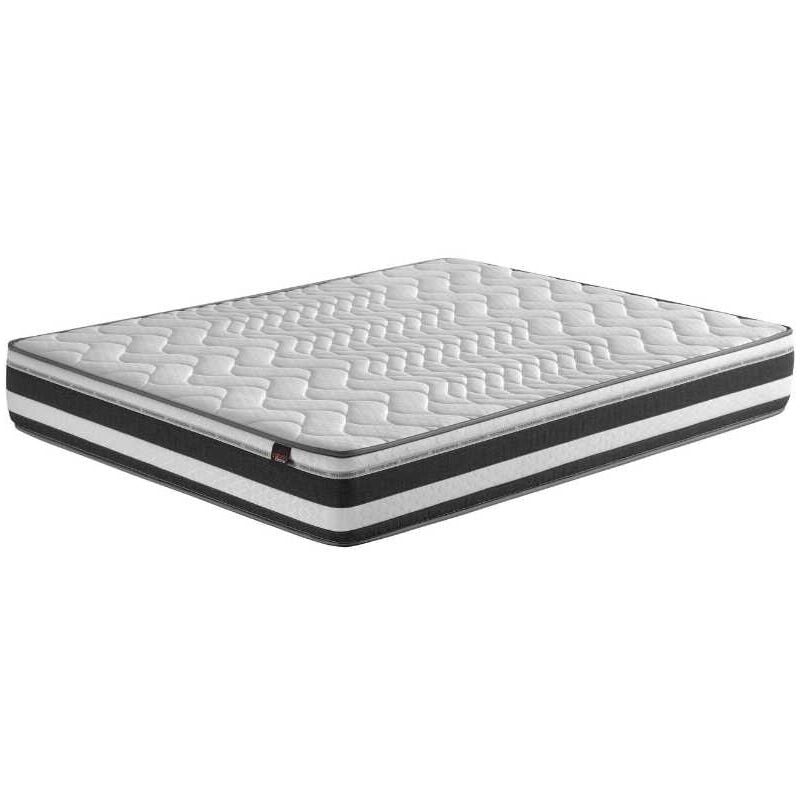 Matelas Bio Viscoélastique Haute respirabilité et fermeté Anti-acarien Anti-bactérien Hypoallergénique 105x190 Cm