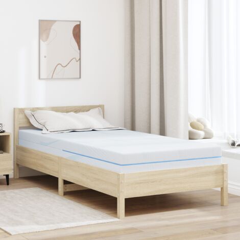 Matelas Blanc 120 x 200 cm Mousse vidaXL