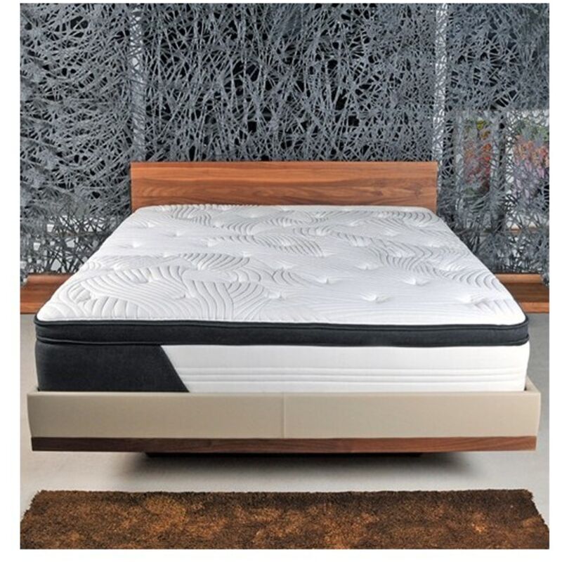 Matelas CASSIE 160x200 cm ressorts et m&eacute;moire de forme